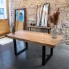table bois massif en poutre de chene sur-mesure