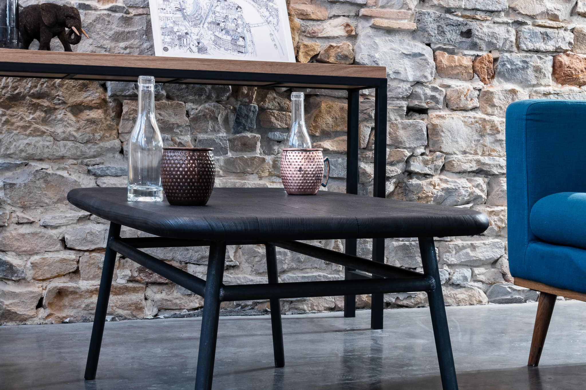 technique du bois brûlé pour table basse bois noir technique du bois brûlé pour table basse noire