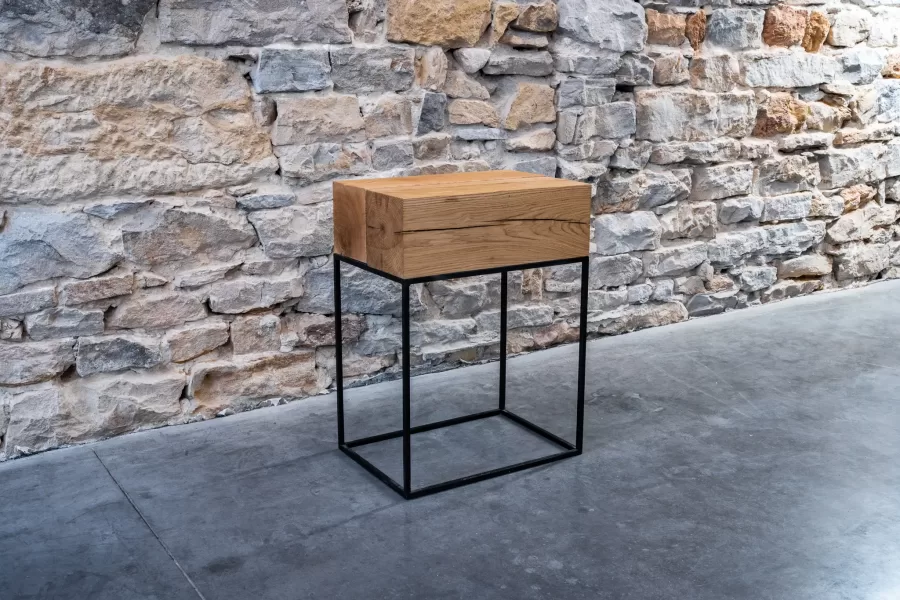 mobilier en poutre de chene sur-mesure avec du bois français