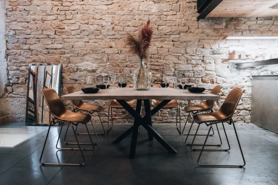 table carrée en bois sur-mesure